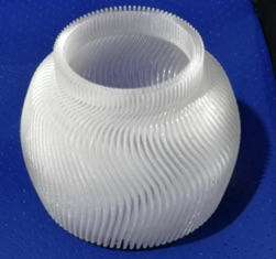A 3D printed vase (different design)